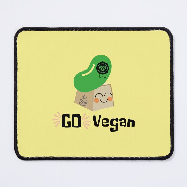 Item preview, Go Vegan- Tofu with bean shape Military beret designed and sold by BronikowskiART.