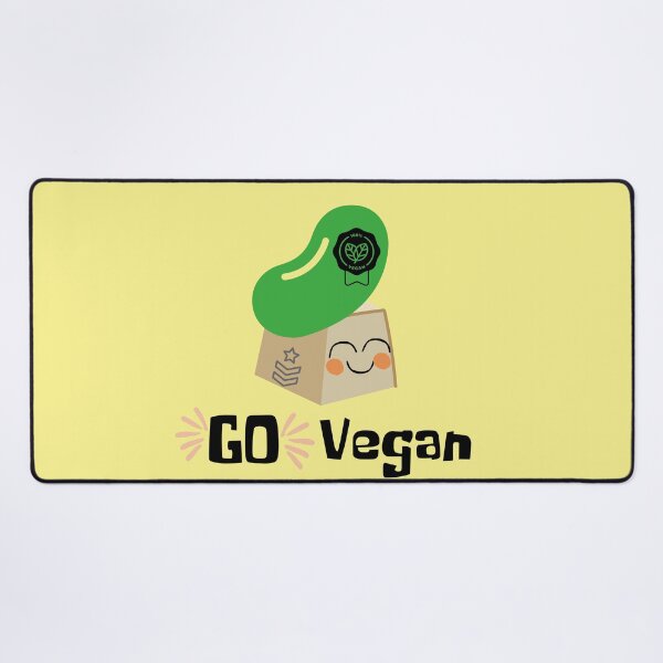 Item preview, Go Vegan- Tofu with bean shape Military beret designed and sold by BronikowskiART.