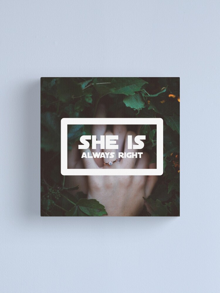 Thumbnail 1 of 3, Canvas Print, "She is Always Right" - pg. 12 designed and sold by imamahn.