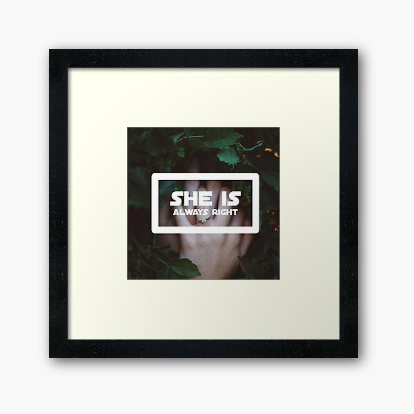 "She is Always Right" - pg. 12 Framed Art Print