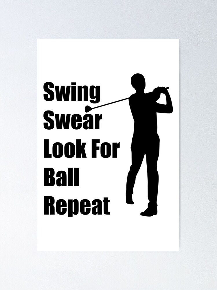 Funny Golf Socks, Swing Swear Repeat