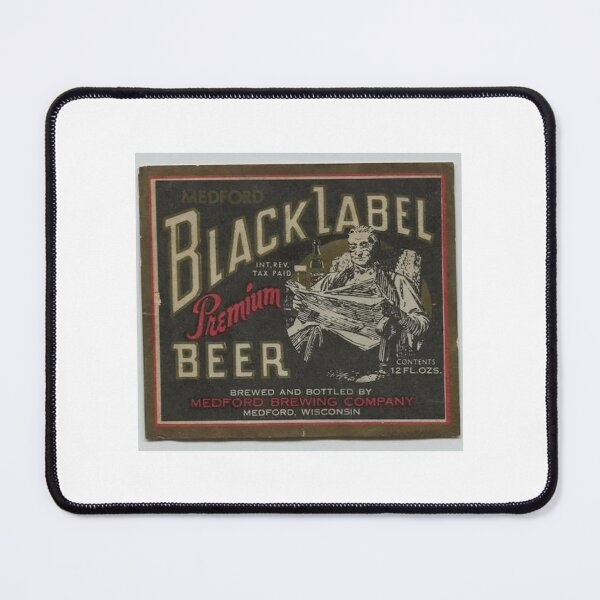 Item preview, Medford Black Label Beer, distressed designed and sold by uniquenostalgia.