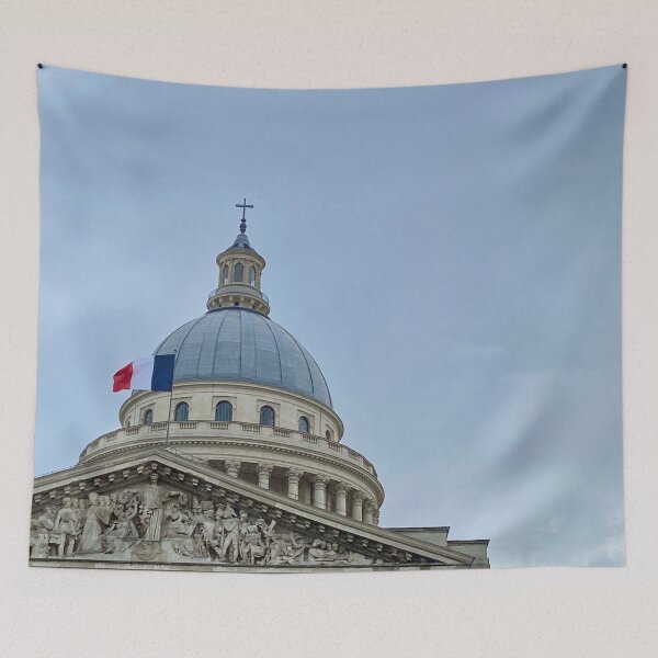 Aperçu de l'œuvre Dôme du Panthéon et le drapeau français | Paris créée et vendue par Travel Planet.