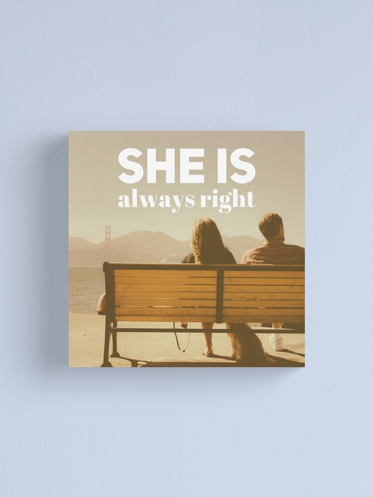 Thumbnail 1 of 3, Canvas Print, "She is Always Right" - pg. 13 designed and sold by imamahn.