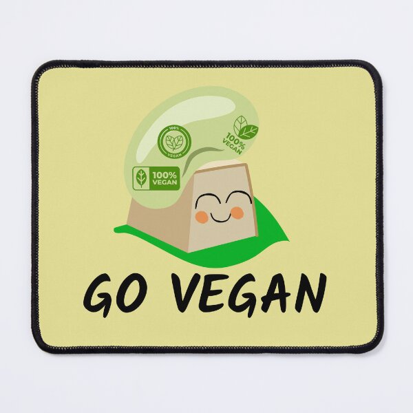 Item preview, Go Vegan- Funny Tofu with bean designed and sold by BronikowskiART.