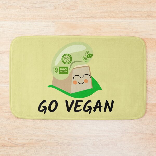 Item preview,  Go Vegan- Funny Tofu with bean designed and sold by BronikowskiART.