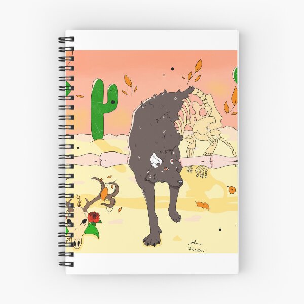 Item preview, Skeletal wolf illustration designed and sold by XoXy24.