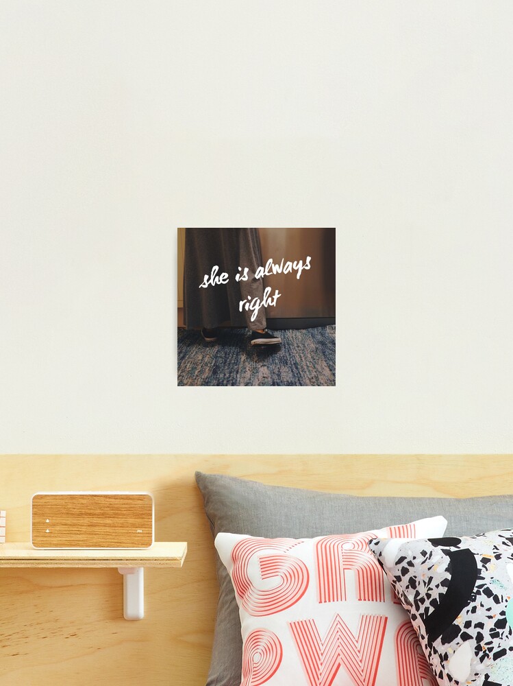 Thumbnail 2 of 3, Photographic Print, "She is Always Right" - pg. 15 designed and sold by imamahn.