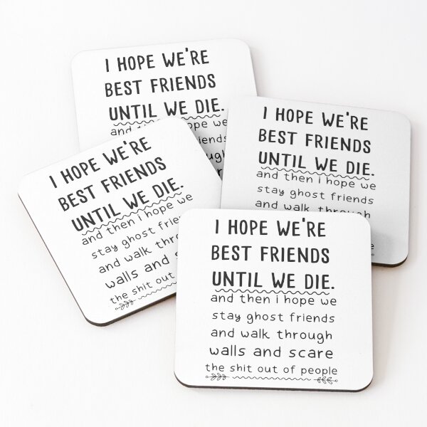 Item preview, Best Friends,gift for friends,ghosts gifts qoutes designed and sold by goodprints shop.