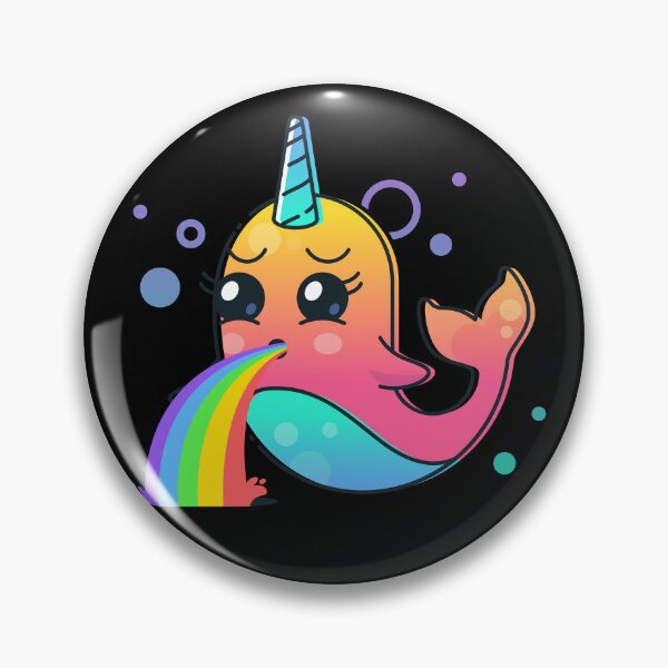 Item preview, Kawaii Narwhal Rainbow Vomit Vomiting Rainbow designed and sold by MasterKlaw.