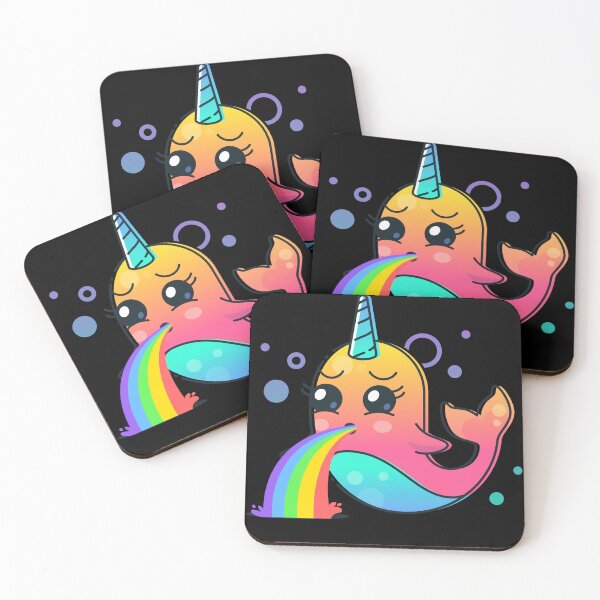 Item preview, Kawaii Narwhal Rainbow Vomit Vomiting Rainbow designed and sold by MasterKlaw.