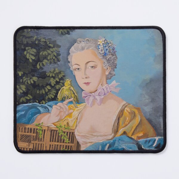 Item preview, Romantic scene Marie with a bird by François Boucher art by Miguel Matos Official designed and sold by MiguelMatosArt.