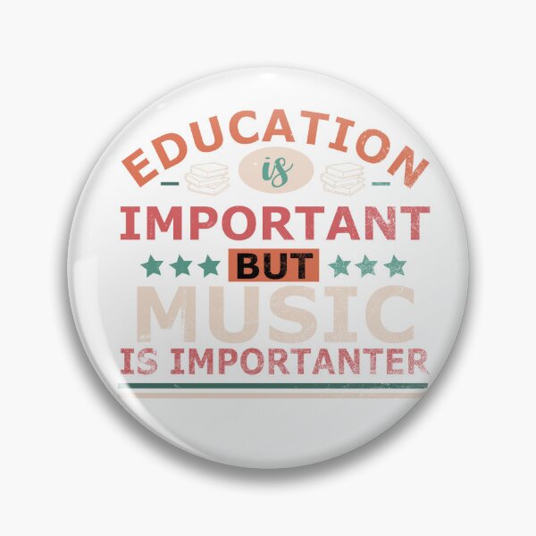 Item preview, Education is important but MUSIC is importanter Gift designed and sold by OverbeeDesigns.