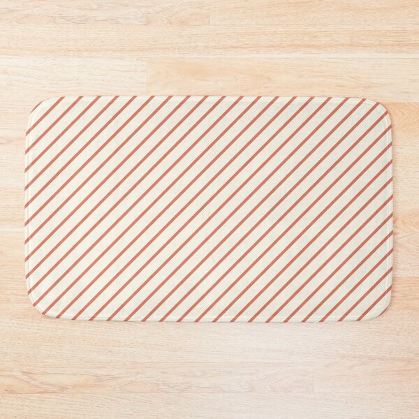 Item preview, Orange diagonal stripe pattern with a cream background designed and sold by Studio Dotsch.