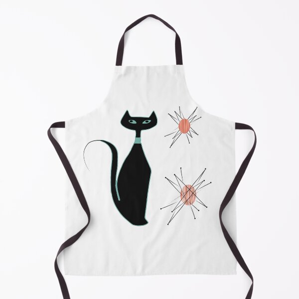 Item preview, MCM Kitty with Textured Starbursts designed and sold by LisWilliams.