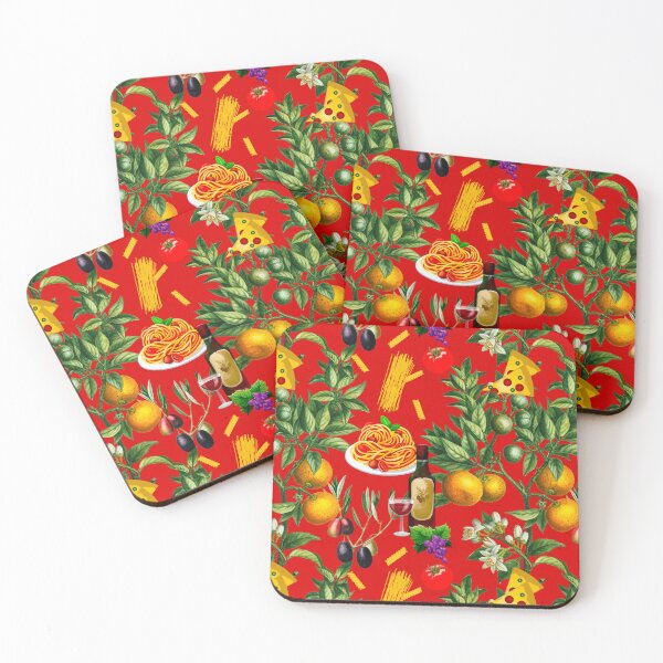 Item preview, Italy,Italian,Mediterranean,food,wine,pizza,pasta pattern  designed and sold by MariaMarinova.