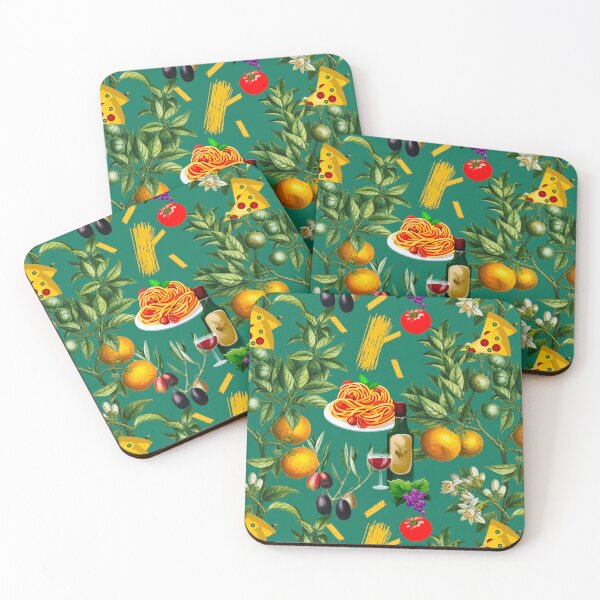 Item preview, Italy,Italian,Mediterranean,food,wine,pizza,pasta pattern  designed and sold by MariaMarinova.
