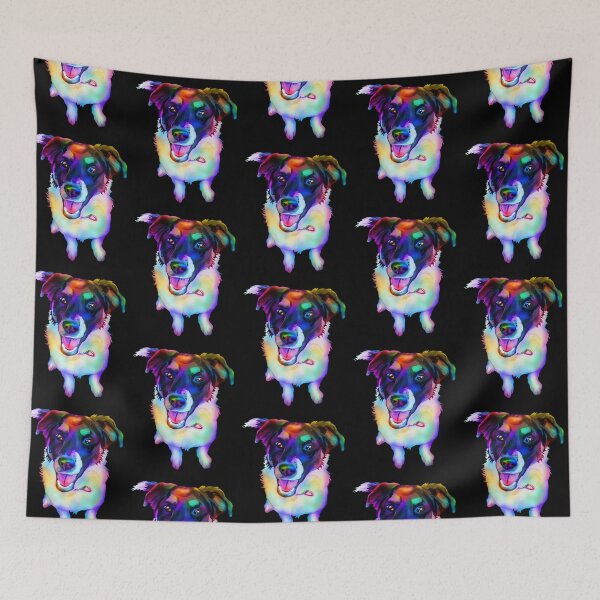 Item preview, Rainbow Border Collie Dog Mix designed and sold by Deborah Camp.