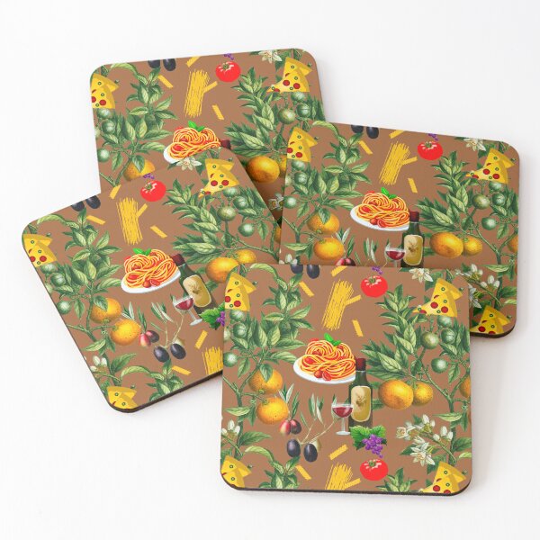 Item preview, Italy,Italian,Mediterranean,food,wine,pizza,pasta pattern  designed and sold by MariaMarinova.