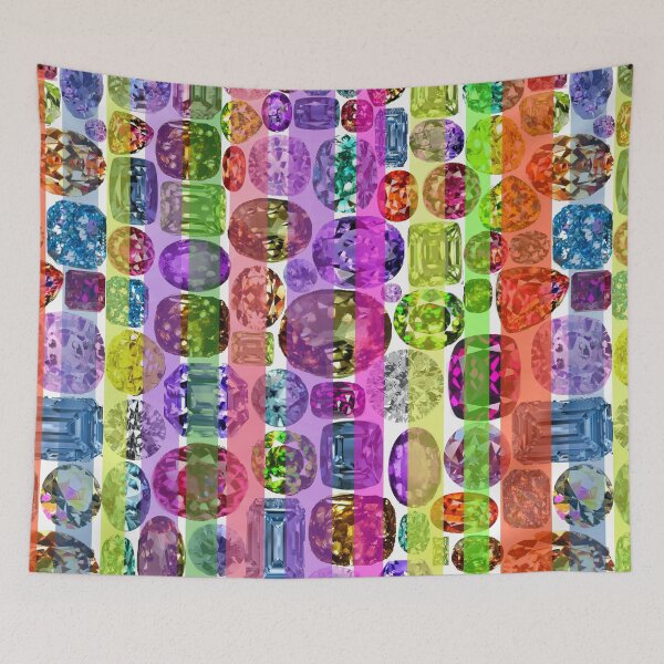 Item preview,  Fashion Jewelry Colored Diamonds Number 9 art by Miguel Matos Official designed and sold by MiguelMatosArt.