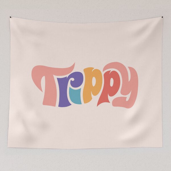 Item preview, Trippy Hippie | Colorful groovy typography designed and sold by MamSelle.