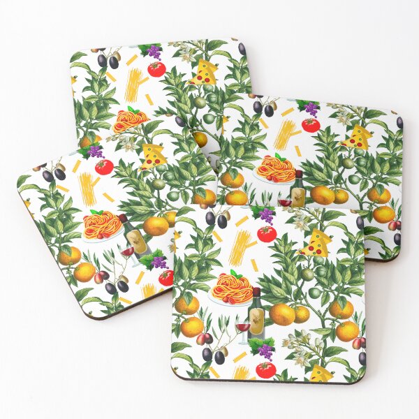 Item preview, Italy,Italian,Mediterranean,food,wine,pizza,pasta pattern  designed and sold by MariaMarinova.