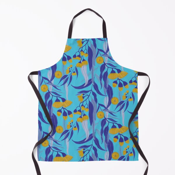 Item preview, Eucalyptus flowers pattern with blue leaves designed and sold by Papergrape.