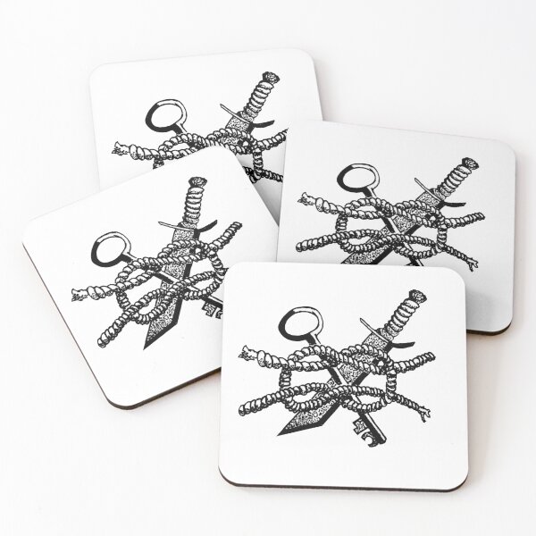 Item preview, Key and Dagger Traditional Pirate Tattoo designed and sold by Beano Supremo.