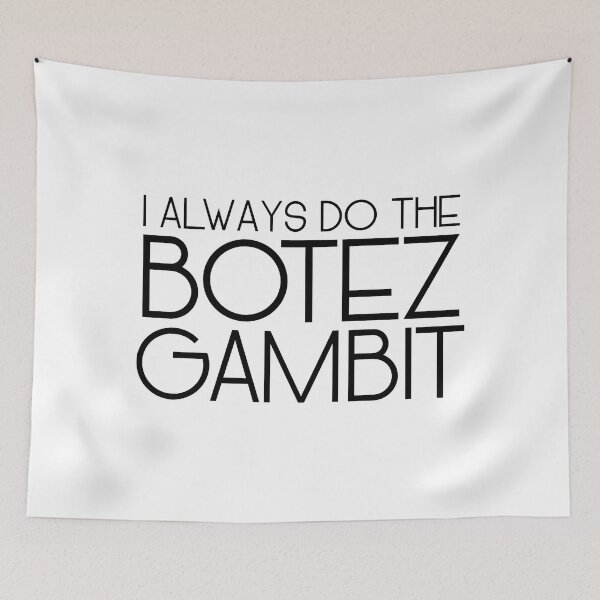 Item preview, Botez Gambit Is My Favorite Gambit - black text designed and sold by itisjakob.