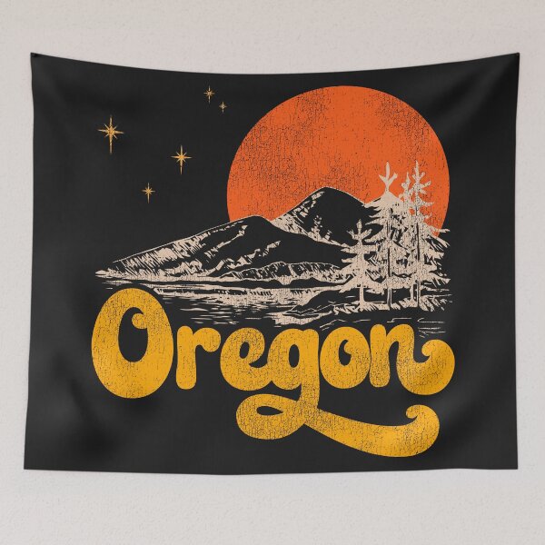 Item preview, Vintage State of Oregon Mid Century Distressed Aesthetic designed and sold by ourkid.
