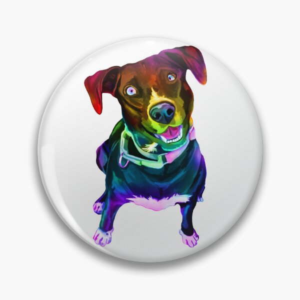 Item preview, Psychedelic Colorful Canine Labrador Mix designed and sold by Deborah Camp.