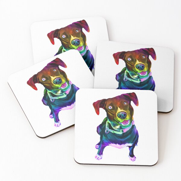 Item preview, Psychedelic Colorful Canine Labrador Mix designed and sold by Deborah Camp.