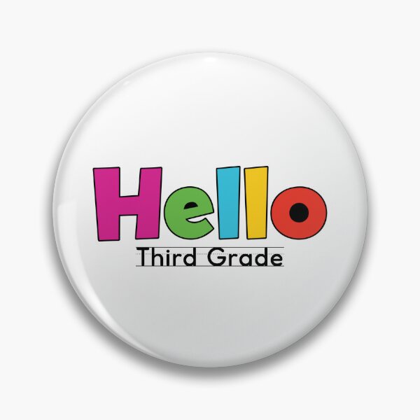 Item preview, Hello Third Grade Elementary School Teacher designed and sold by cath-elizabeth.