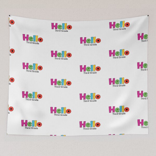 Item preview, Hello Third Grade Elementary School Teacher designed and sold by cath-elizabeth.