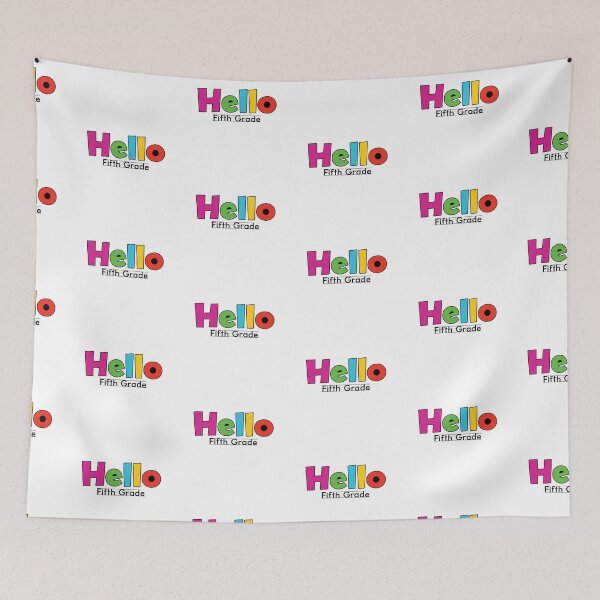 Item preview, Hello Fifth Grade Elementary School Teacher designed and sold by cath-elizabeth.