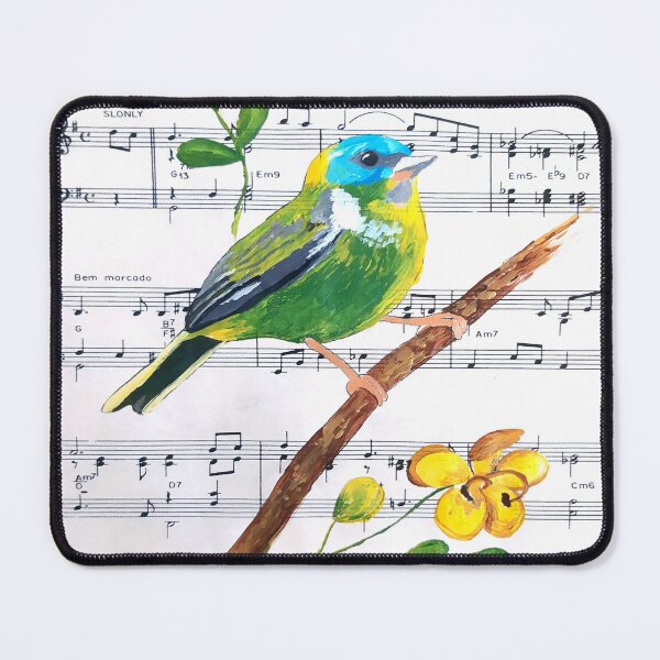 Item preview, colorful bird sings nature, art by Miguel Matos Official designed and sold by MiguelMatosArt.
