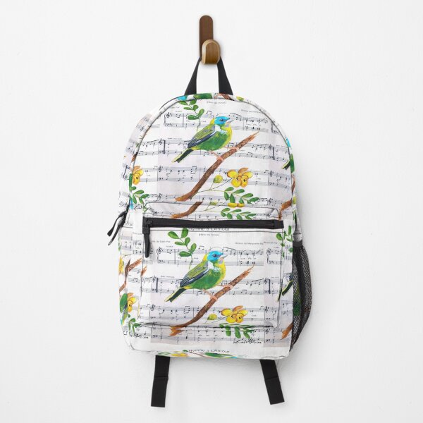 Item preview, pájaro colorido canta naturaleza, arte de Miguel Matos Oficial designed and sold by MiguelMatosArt.