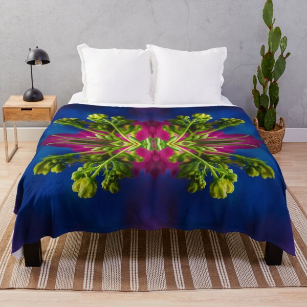 Item preview, Yellow Flower buds on Blue Red designed and sold by crimsonbamboo.