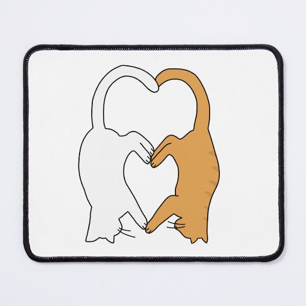 Item preview, Sleeping Cats Forming Hearts designed and sold by StickerHome.