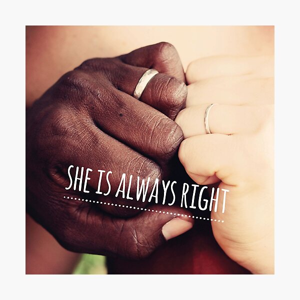 "She is Always Right" - pg. 49 Photographic Print