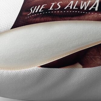 Alternate view of "She is Always Right" - pg. 49 Throw Pillow