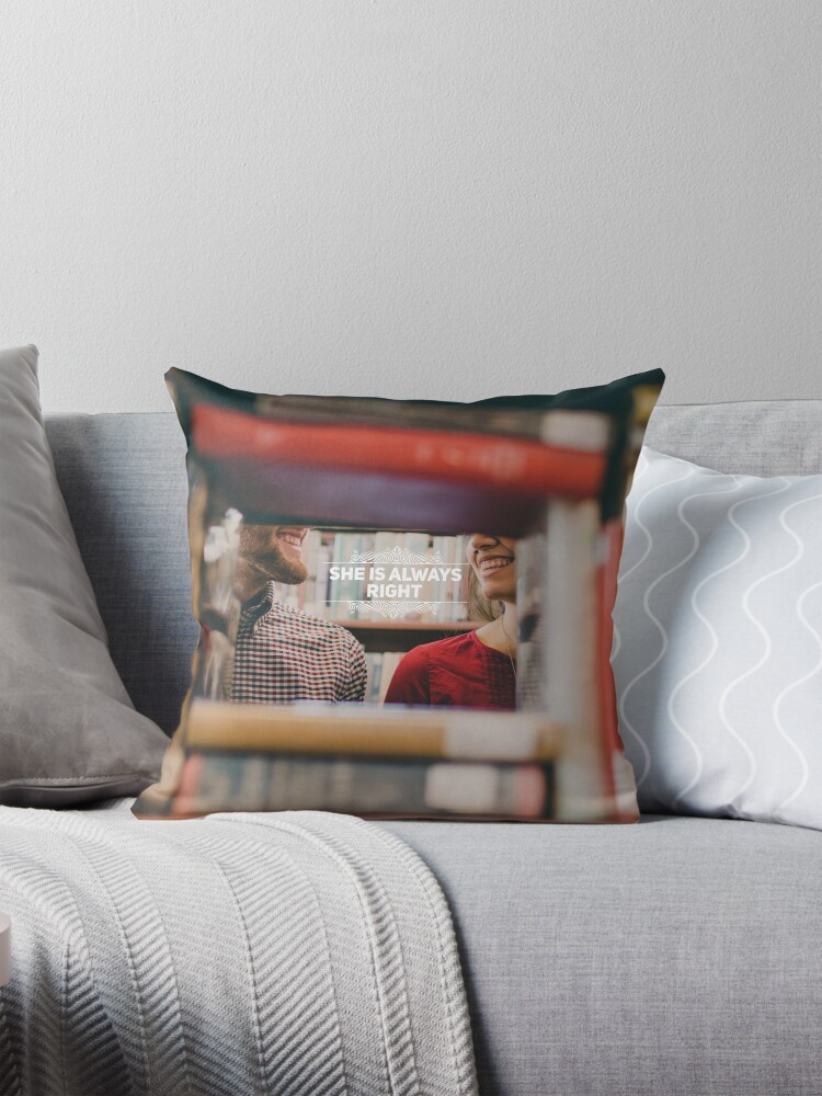 Thumbnail 1 of 4, Pillow, "She is Always Right" - pg. 51 designed and sold by imamahn.