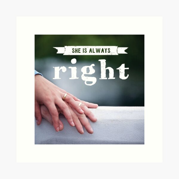 "She is Always Right" - pg. 75 Art Print
