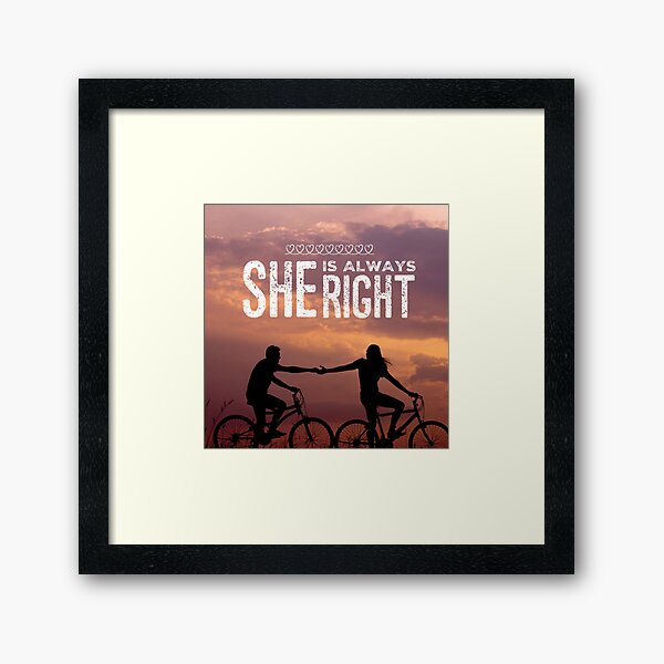"She is Always Right" - pg. 82 Framed Art Print