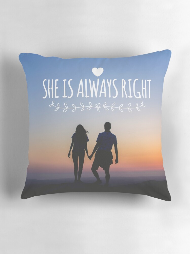 Thumbnail 3 of 4, Pillow, "She is Always Right" - pg. 85 designed and sold by imamahn.