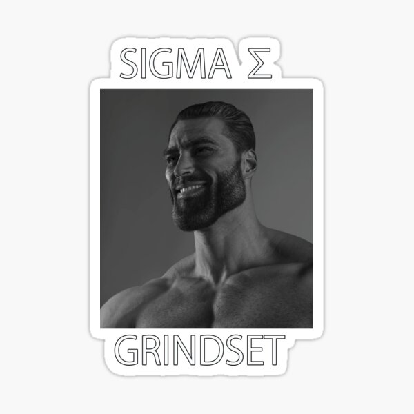 Giga Chad Meme Decal Sticker Chad Thundercock Meme Sticker Meme