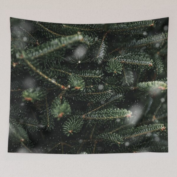 Item preview, Christmas pine fir branches in a snowy day - holiday Christmas tree designed and sold by fowons.