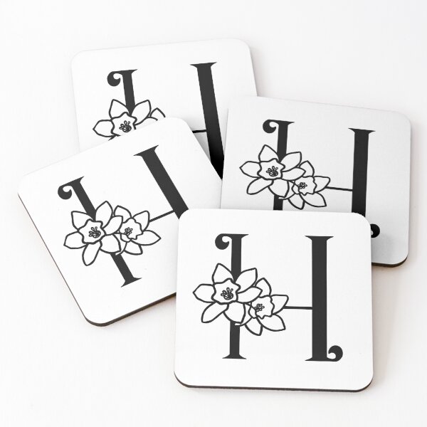 Artikelvorschau, H Blumenmonogramm entworfen und verkauft von Joellen Armstrong.