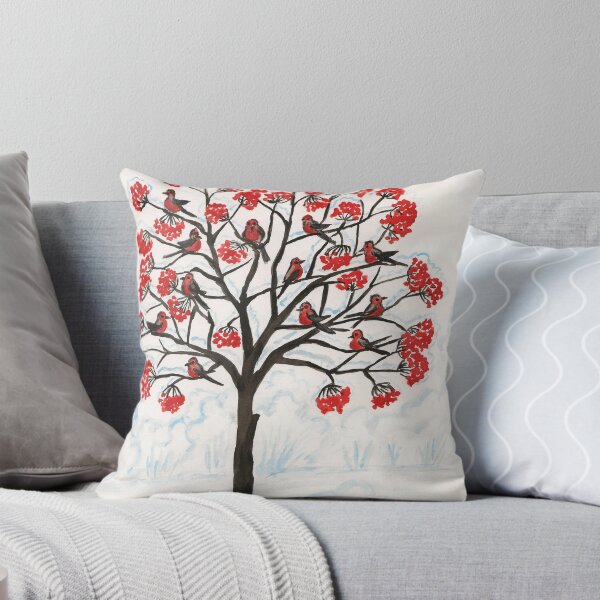 Item preview, Bullfinches on rowan tree designed and sold by Irina Afonskaya.