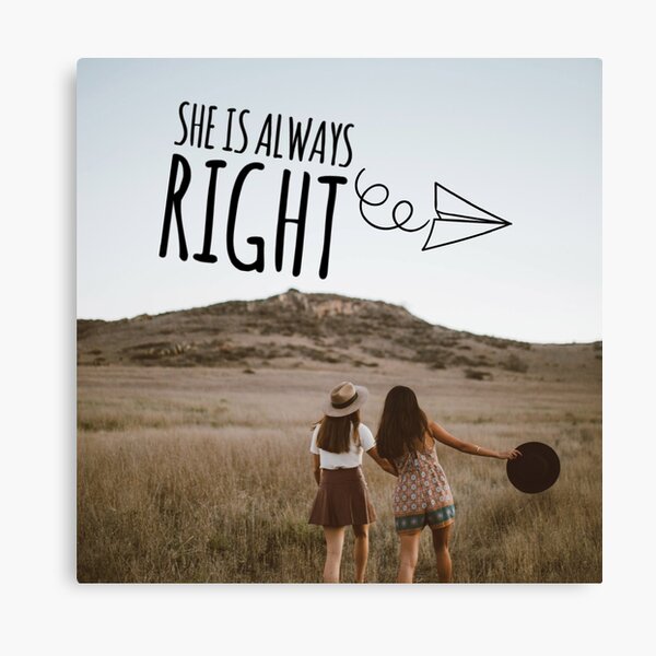 "She is Always Right" - pg. 105 Canvas Print